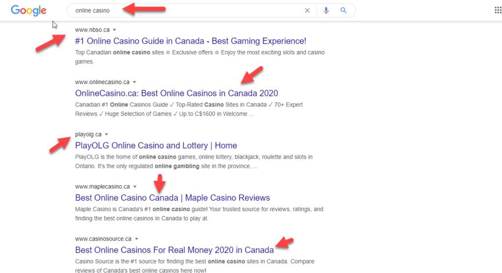 Canada Gambling search results